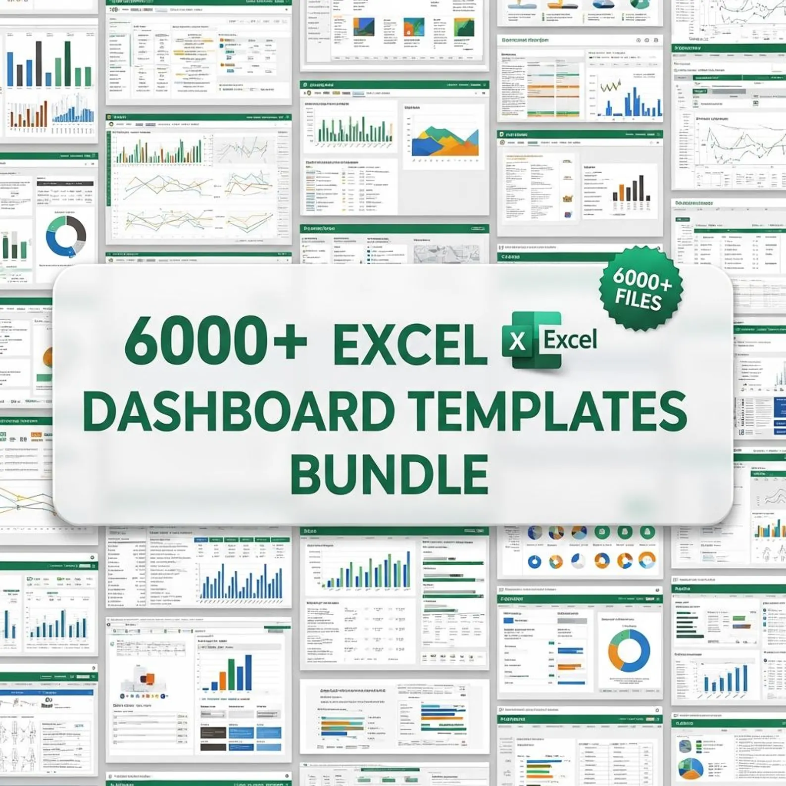 6000+ Excel Dashboard Templates Bundle | KPI, Finance, Sales